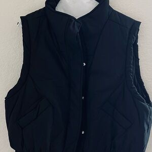 Elegant Black Quilted Vest for Women